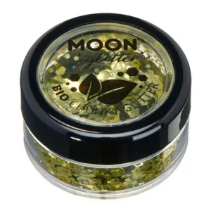 Moon Glitter Bio Chunky Glitter, Gold