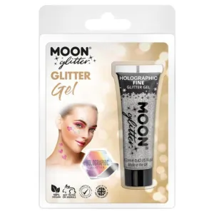 Moon Glitter Holographic Fine Glitter Gel, Silver