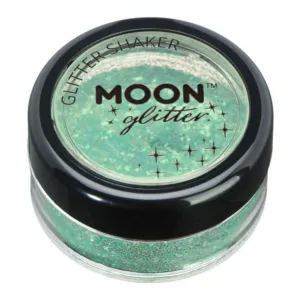 Moon Glitter Iridescent Glitter Shakers, Green