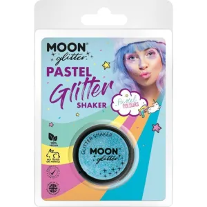Moon Glitter Pastel Glitter Shakers, Baby Blue