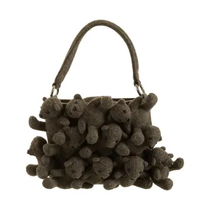 Moschino Grey Teddy Bear Shoulder Bag