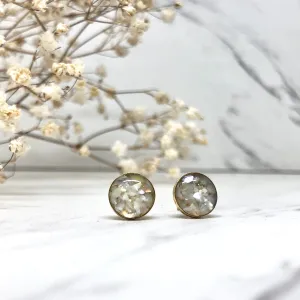 Mother of Pearl Studs -Circle