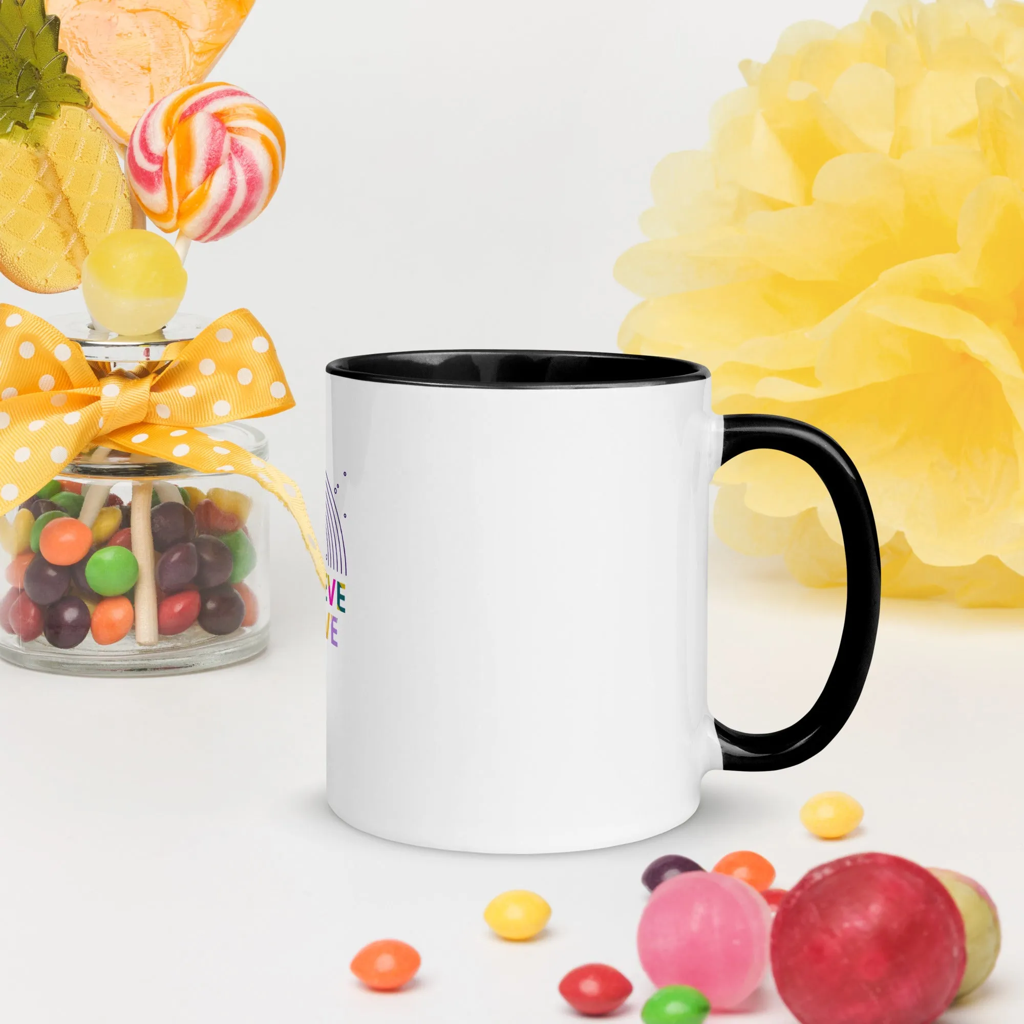Mug with Color Inside - Dream Believe Achieve