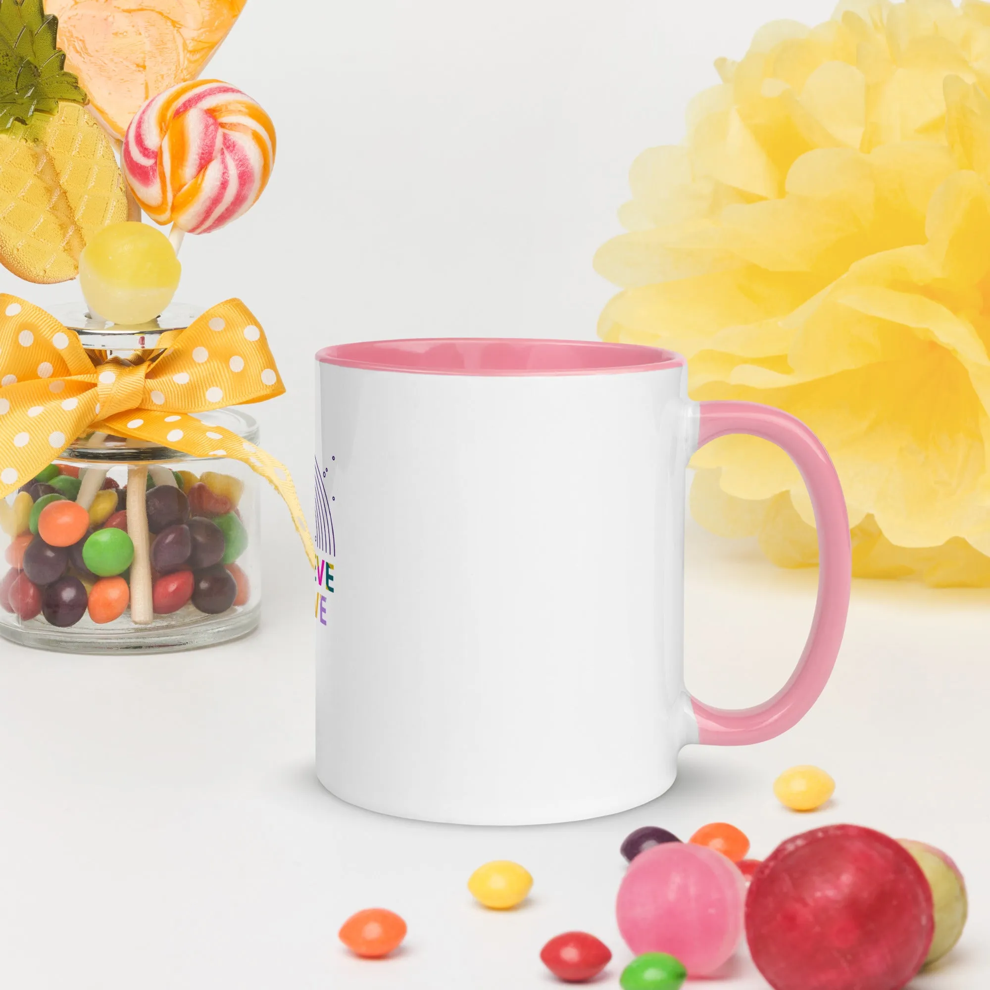 Mug with Color Inside - Dream Believe Achieve