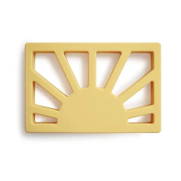 Mushie - Sun Teether - Muted Yellow