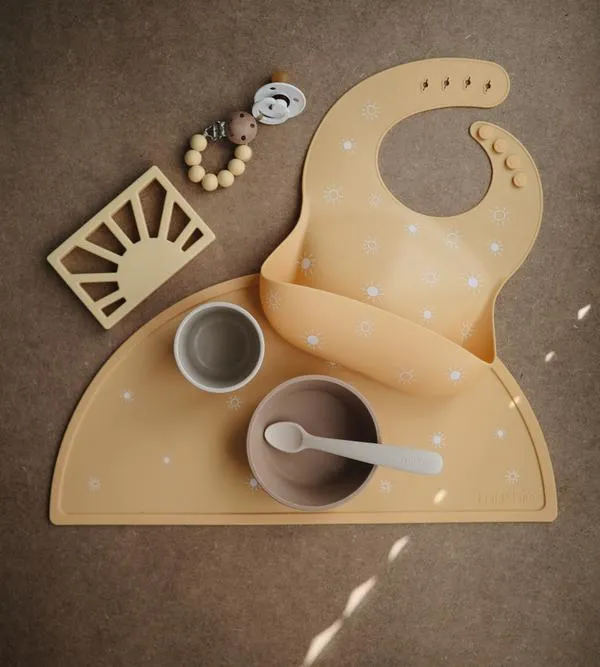 Mushie - Sun Teether - Muted Yellow