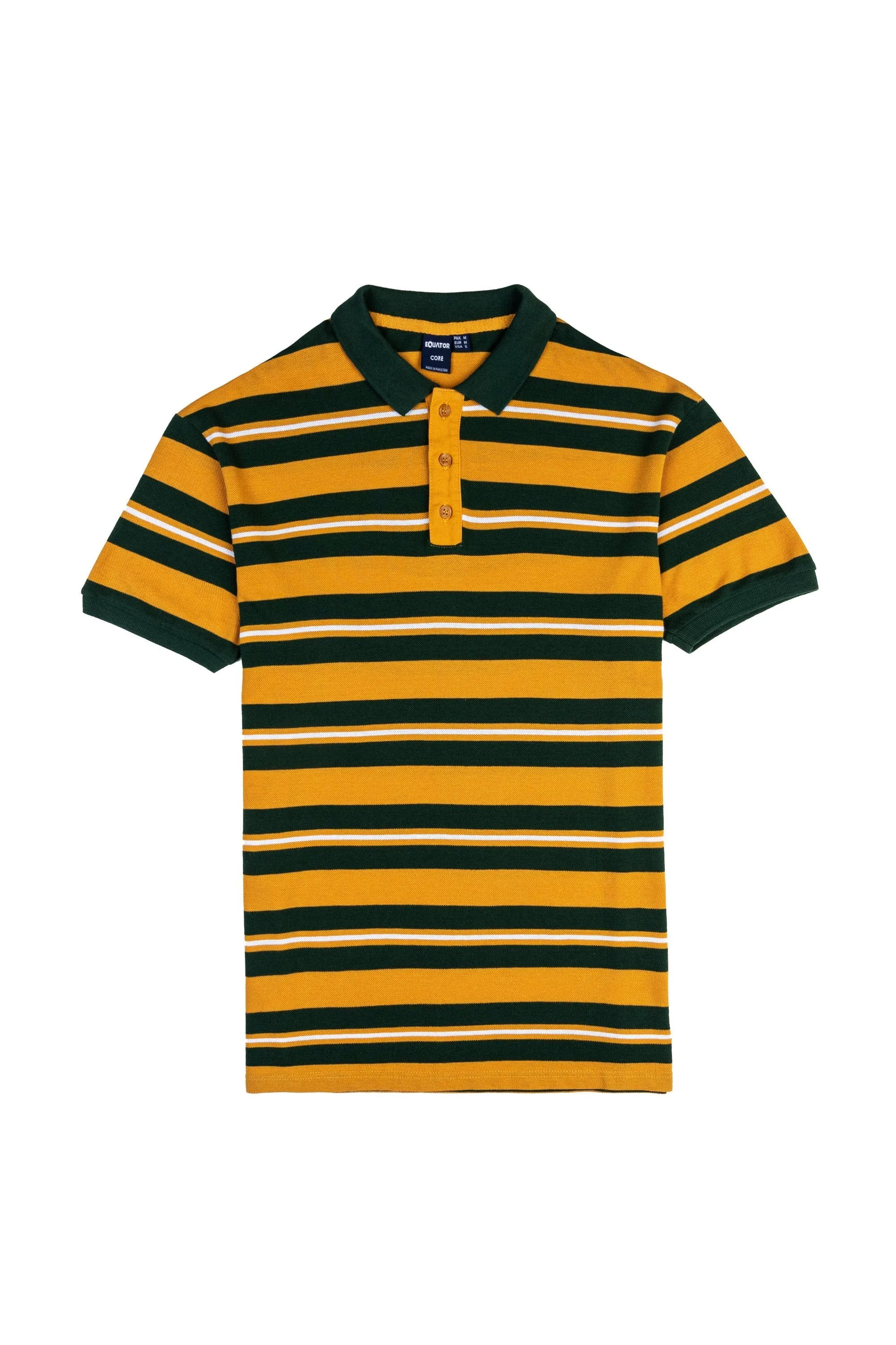 Mustard and Green Lining Polo