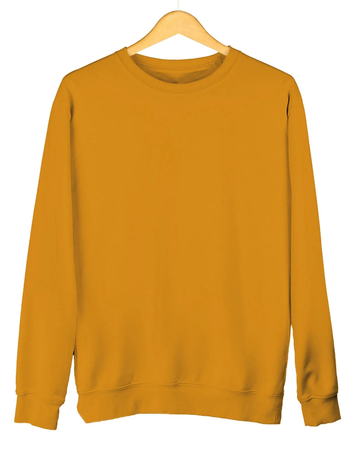 Mustard Plain Sweatshirt