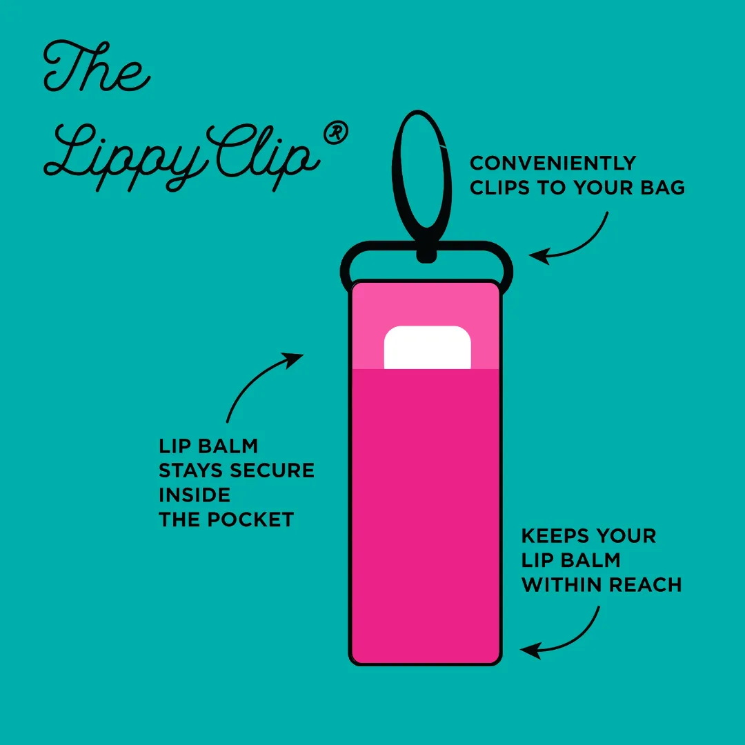 Muted Hearts LippyClip® Lip Balm Holder