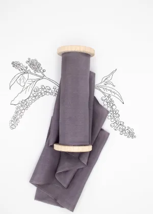 Muted Periwinkle Silk Ribbon in Habotai