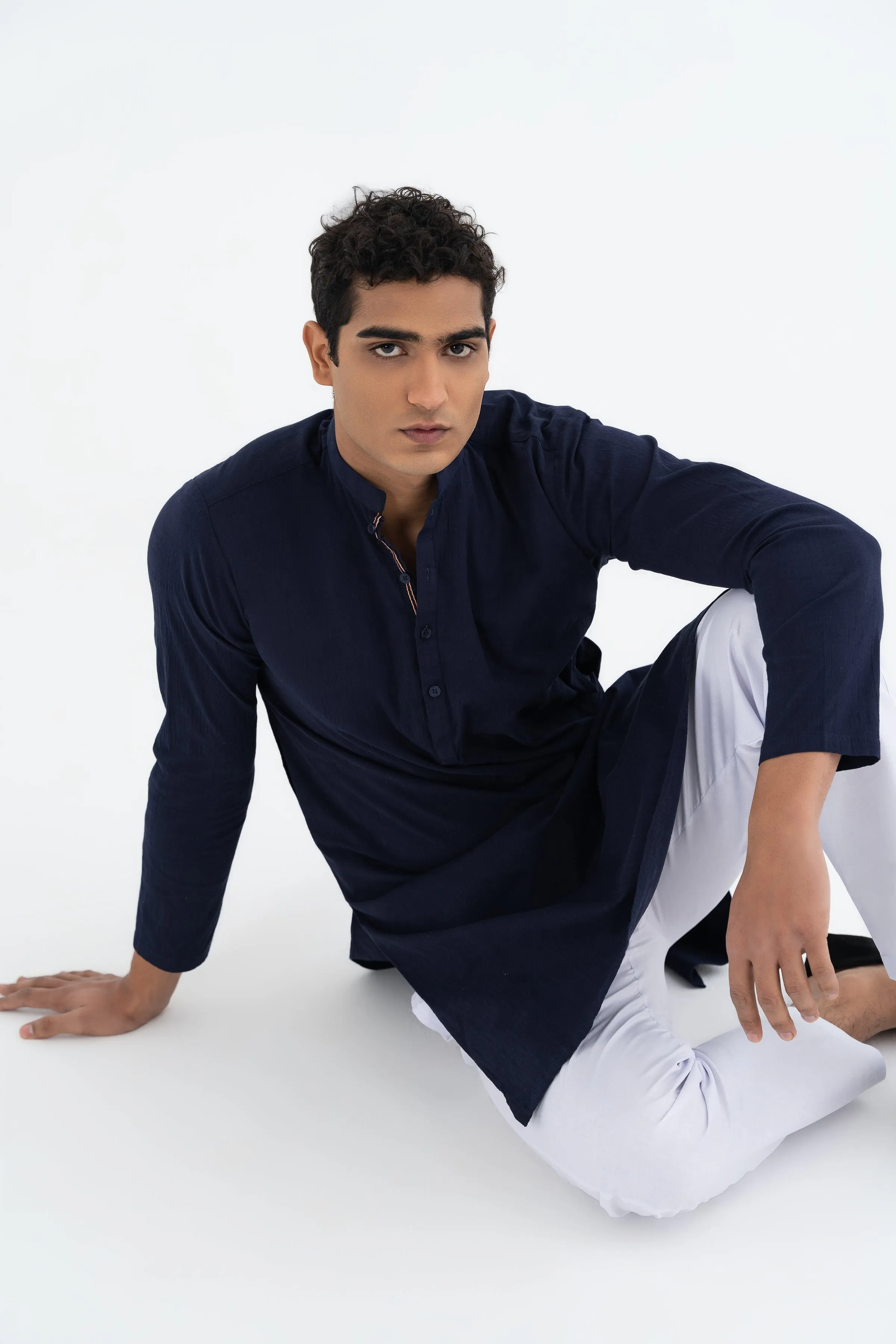 Navy Traditional Kurta