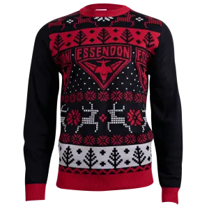 NEW Essendon Bombers Mens Ugly Christmas Sweater, Sz L, Retails $72