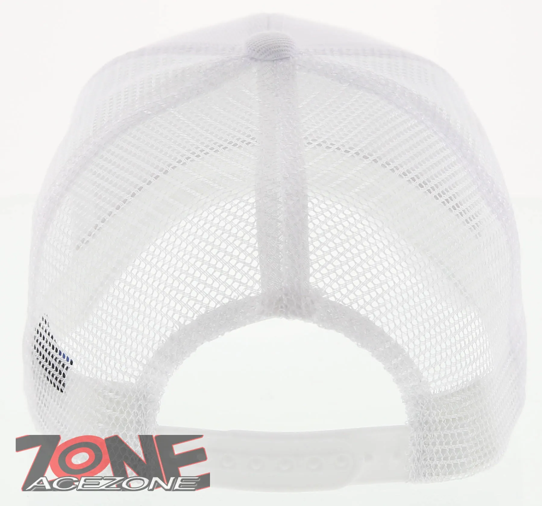 NEW! PLAIN SOLID MESH SNAPBACK BASEBALL CAP HAT ALL WHITE