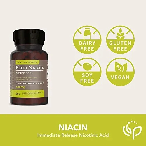 Niacina de liberación inmediata de Niacina EP, Blanco, 1