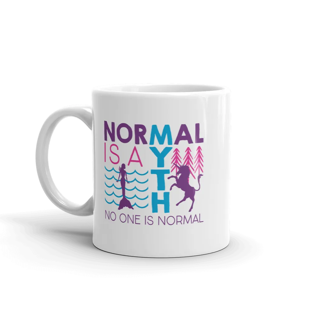 Normal is a Myth (Mermaid & Unicorn) Mug