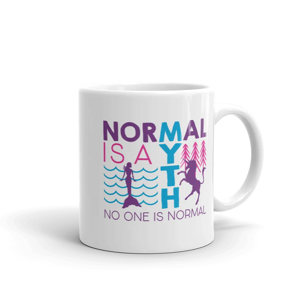 Normal is a Myth (Mermaid & Unicorn) Mug