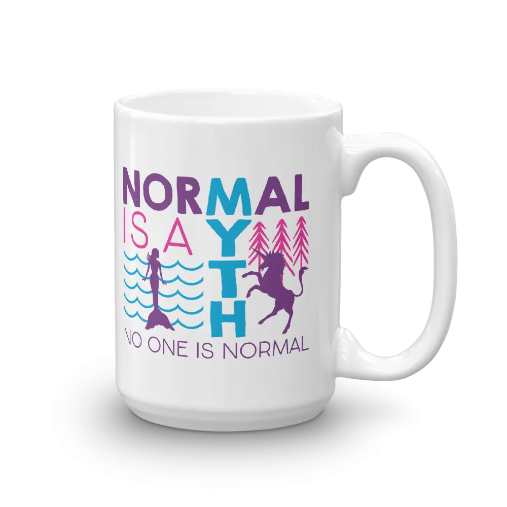 Normal is a Myth (Mermaid & Unicorn) Mug