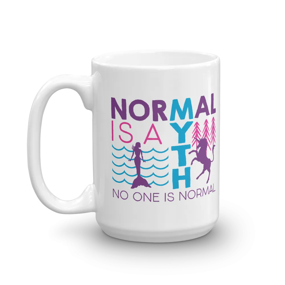 Normal is a Myth (Mermaid & Unicorn) Mug