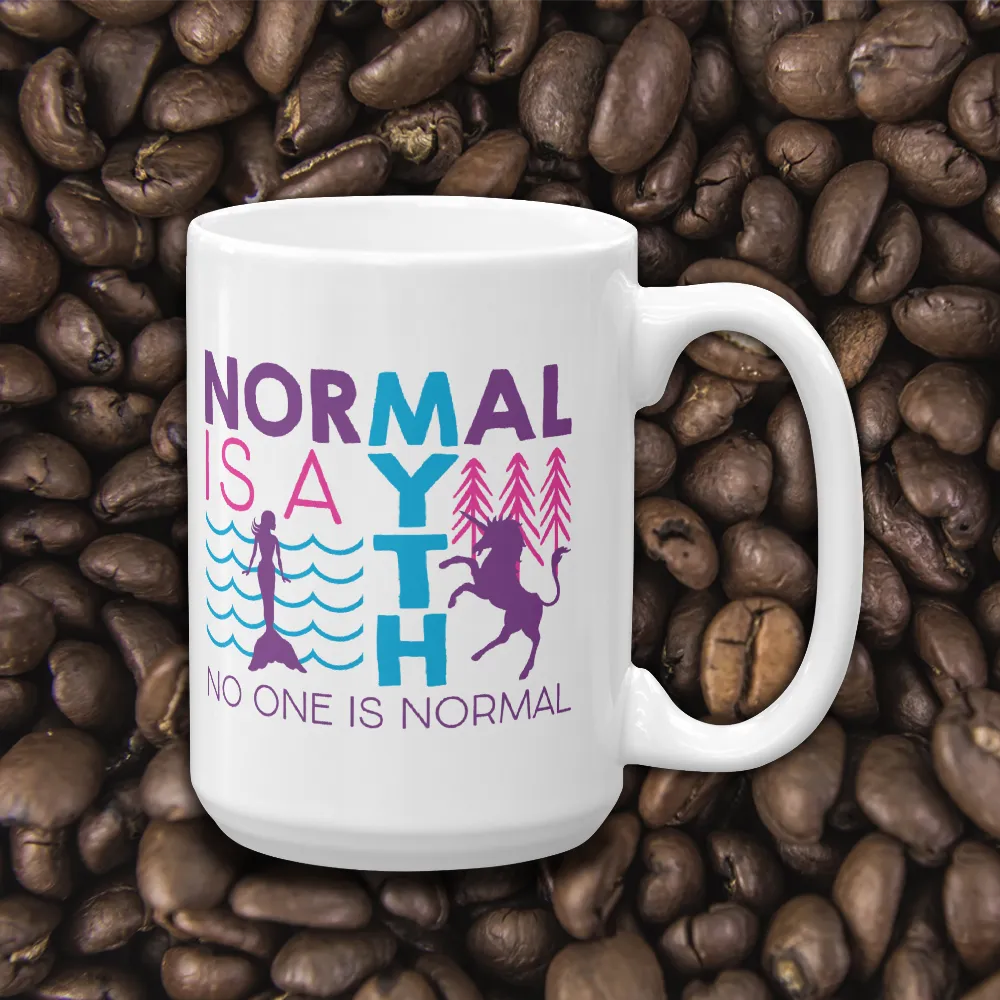 Normal is a Myth (Mermaid & Unicorn) Mug