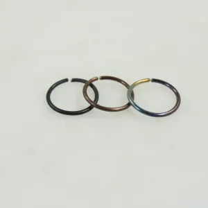 Nose Ring Endless Plain - Niobium, Choose Your Size & Color