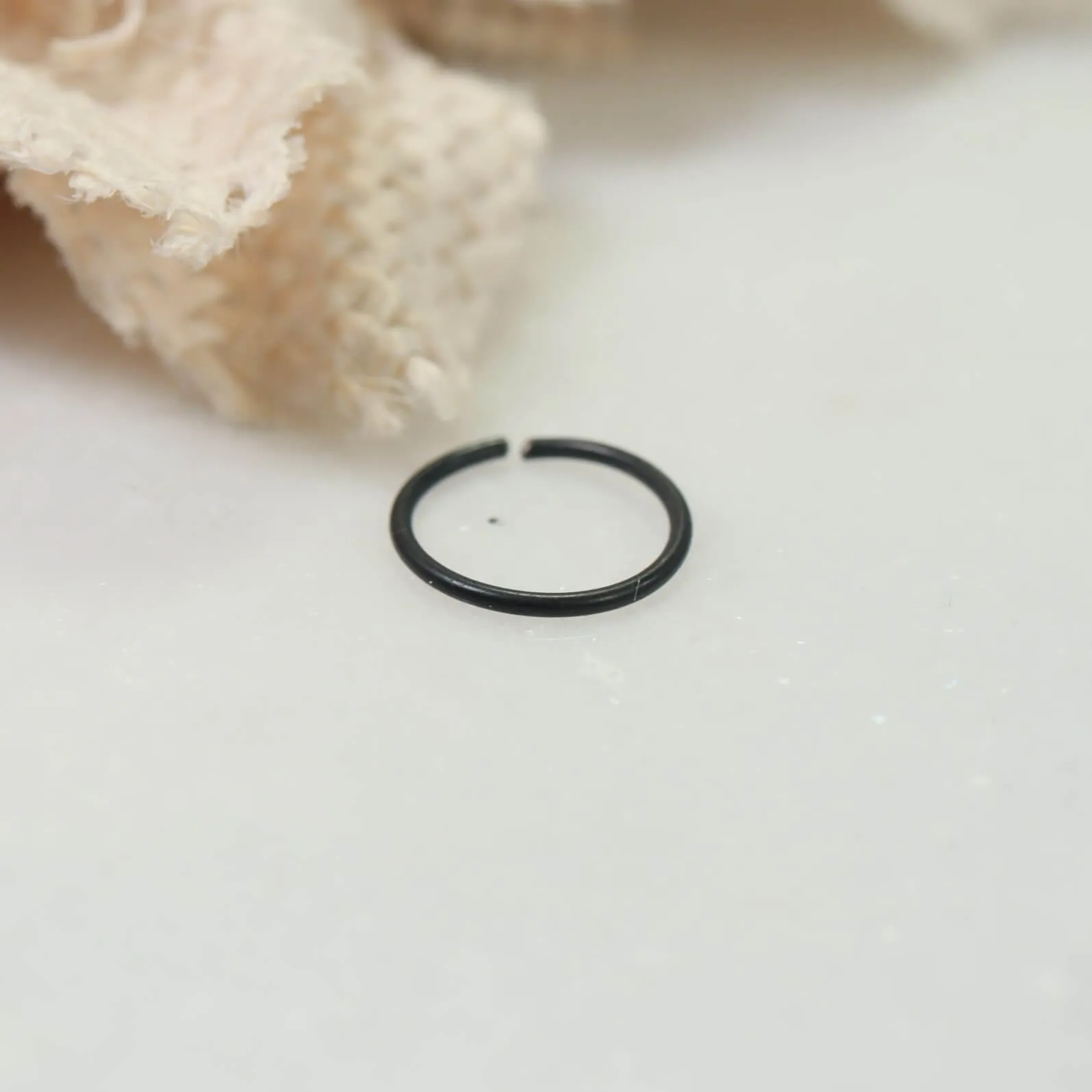 Nose Ring Endless Plain - Niobium, Choose Your Size & Color