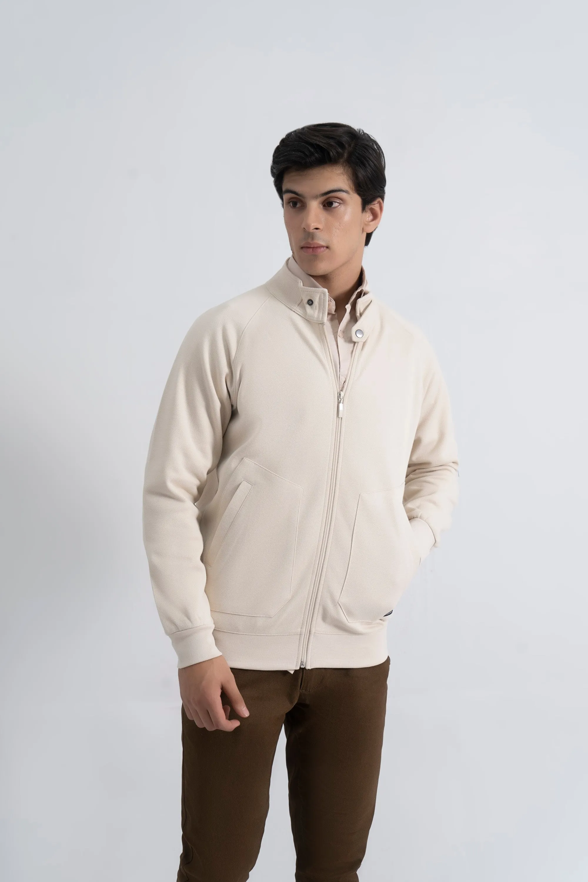 Oatmeal Interlock Pique Upper