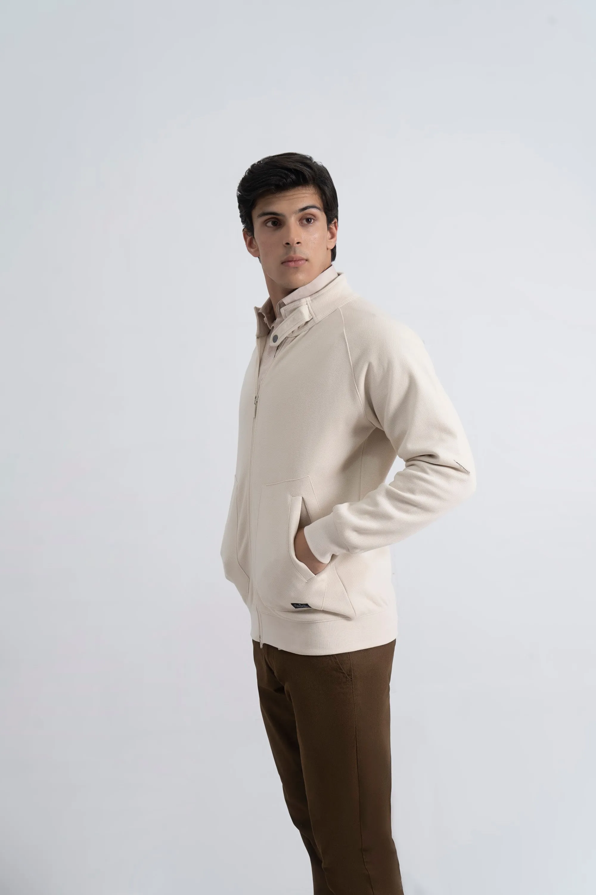 Oatmeal Interlock Pique Upper