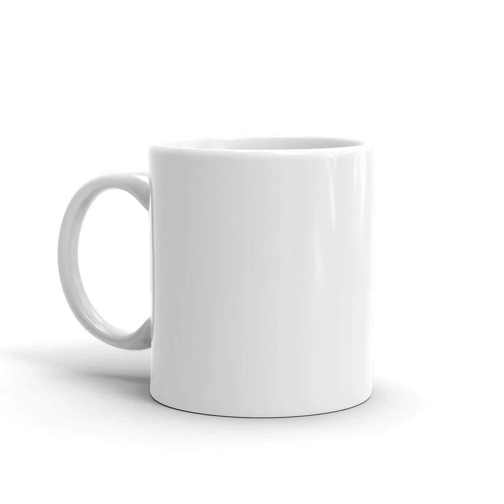 OLDSTIPATED Too Old To Give A Sh***! White glossy mug
