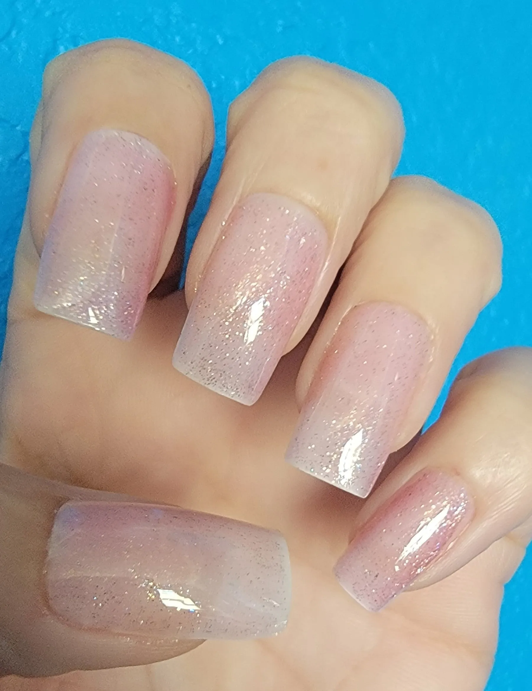 One Step Gel Polish,  Pink Glitter - Empowered