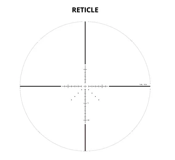 Optisan CP Compact 10x32 SFP MIL Non-Illuminated MH10 Rifle Scope
