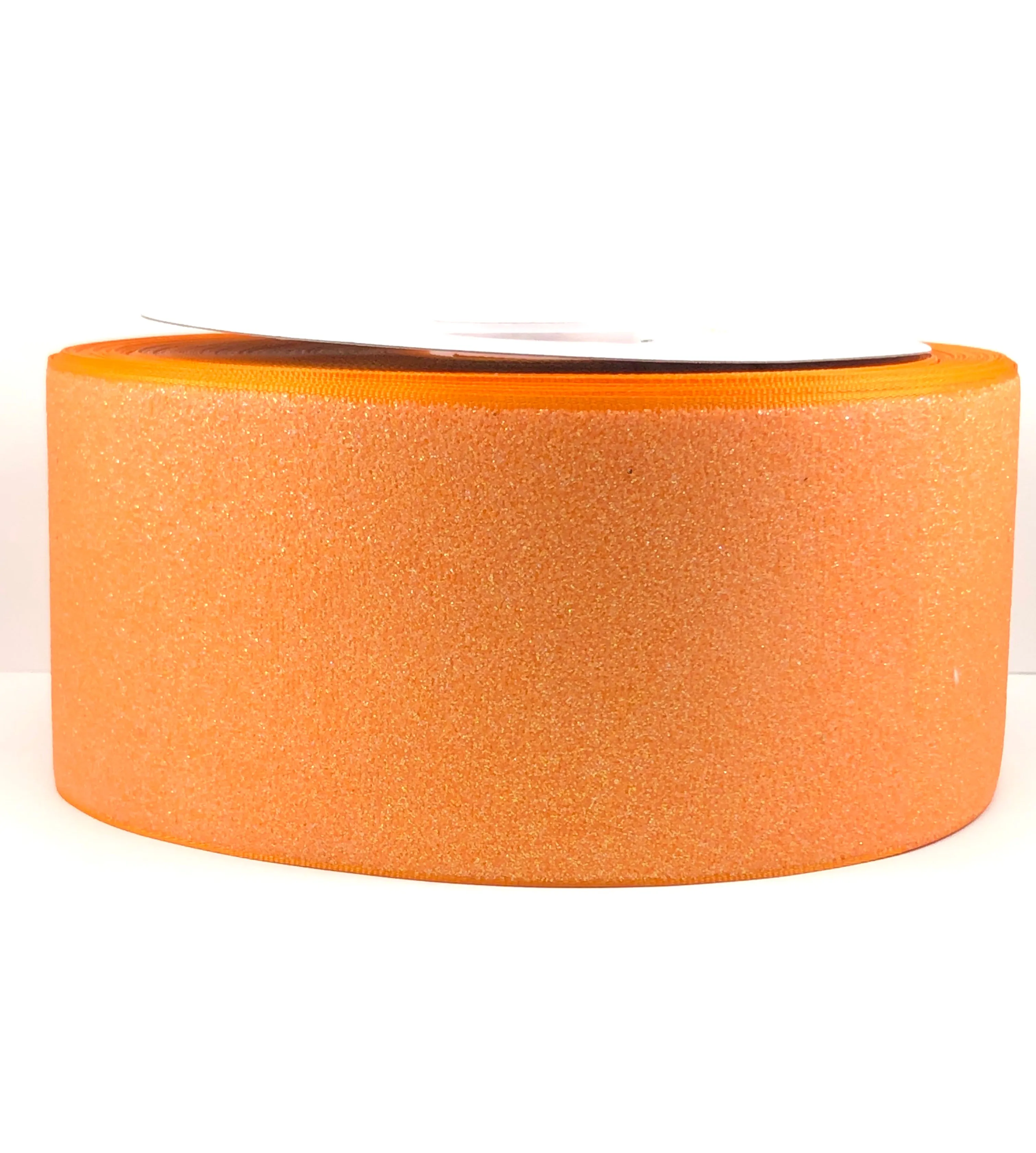 Orange Glitter Ribbon - 3 Inch