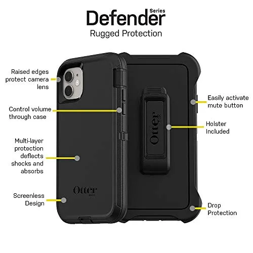 OTTERBOX DEFENDER SERIES SCREENLESS EDITION Case for iPhone 11 - PURPLE NEBULA (WINSOME ORCHID/NIGHT PURPLE)