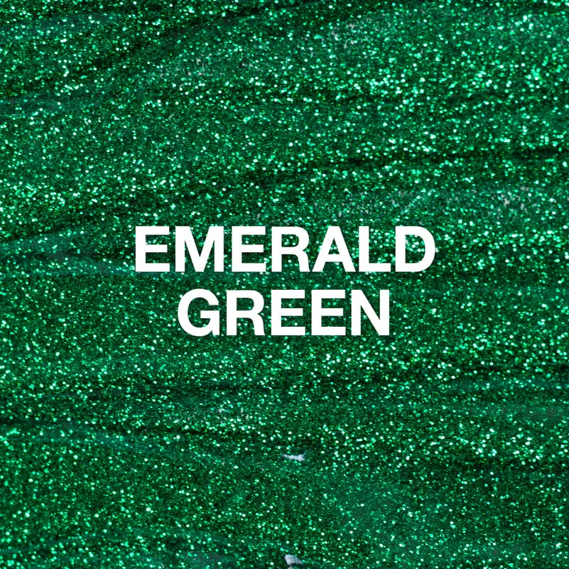 P  Emerald Green Glitter Gel Polish