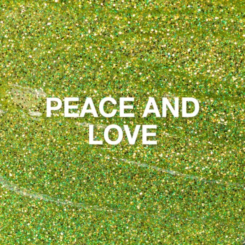 P  Peace and Love Glitter Gel Polish, 10 mL