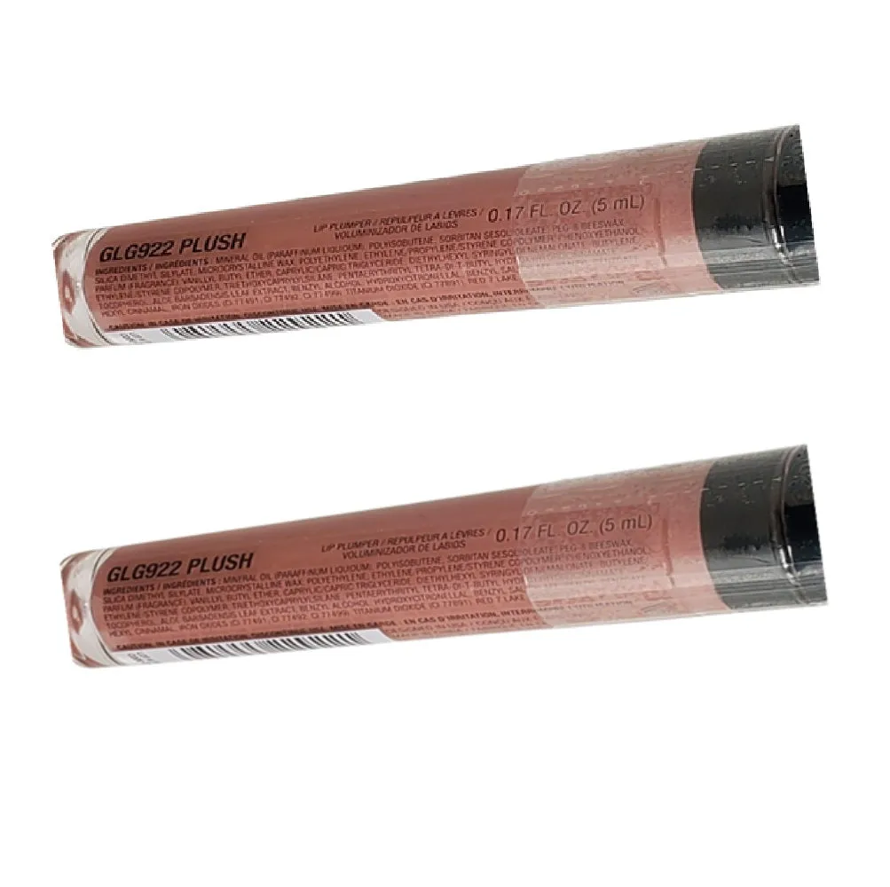 Pack of 2 L.A. Girl Glossy Plumping Lip Gloss, Plush GLG922
