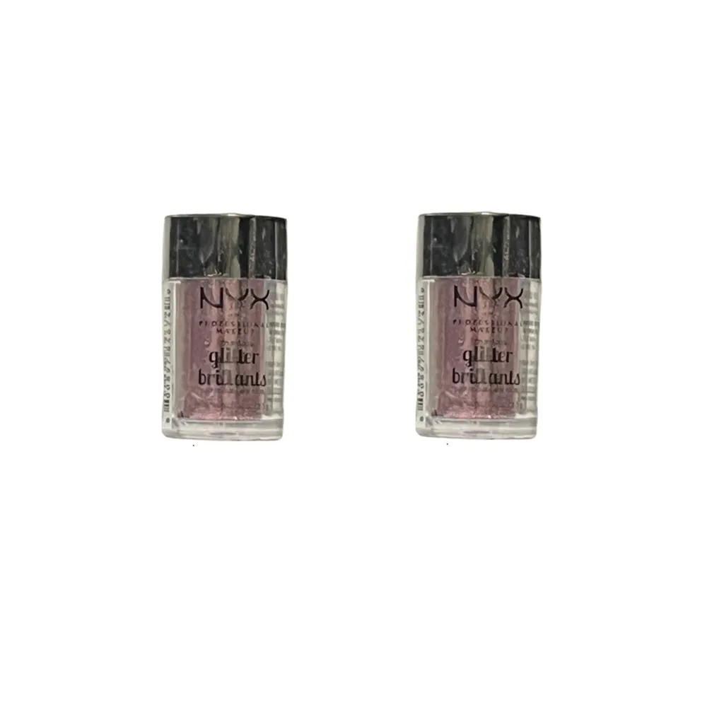Pack of 2 NYX Face and Body Glitter Brilliants, Rose GLI02
