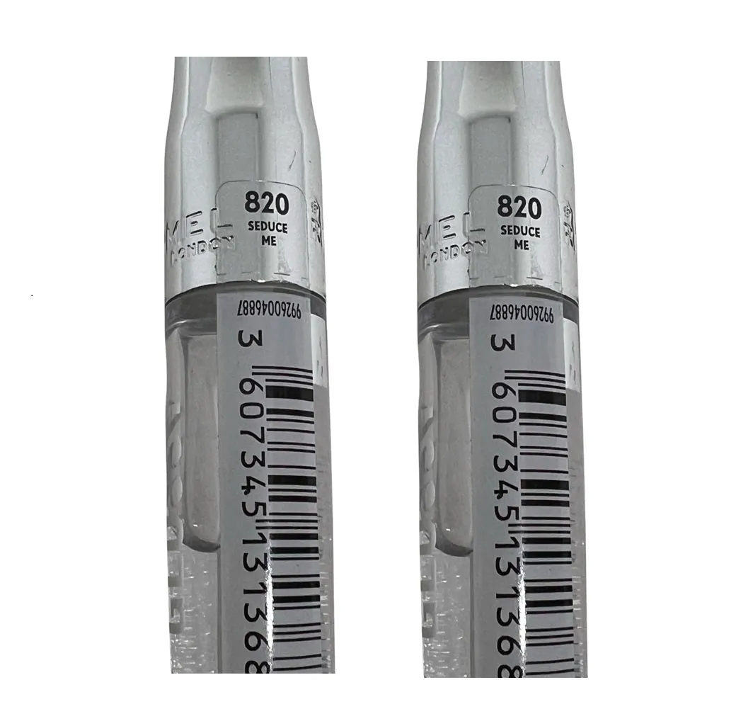 Pack of 2 Rimmel Stay Glossy 6HR Lip Gloss, Seduce Me 820