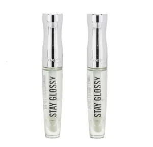 Pack of 2 Rimmel Stay Glossy 6HR Lip Gloss, Seduce Me 820