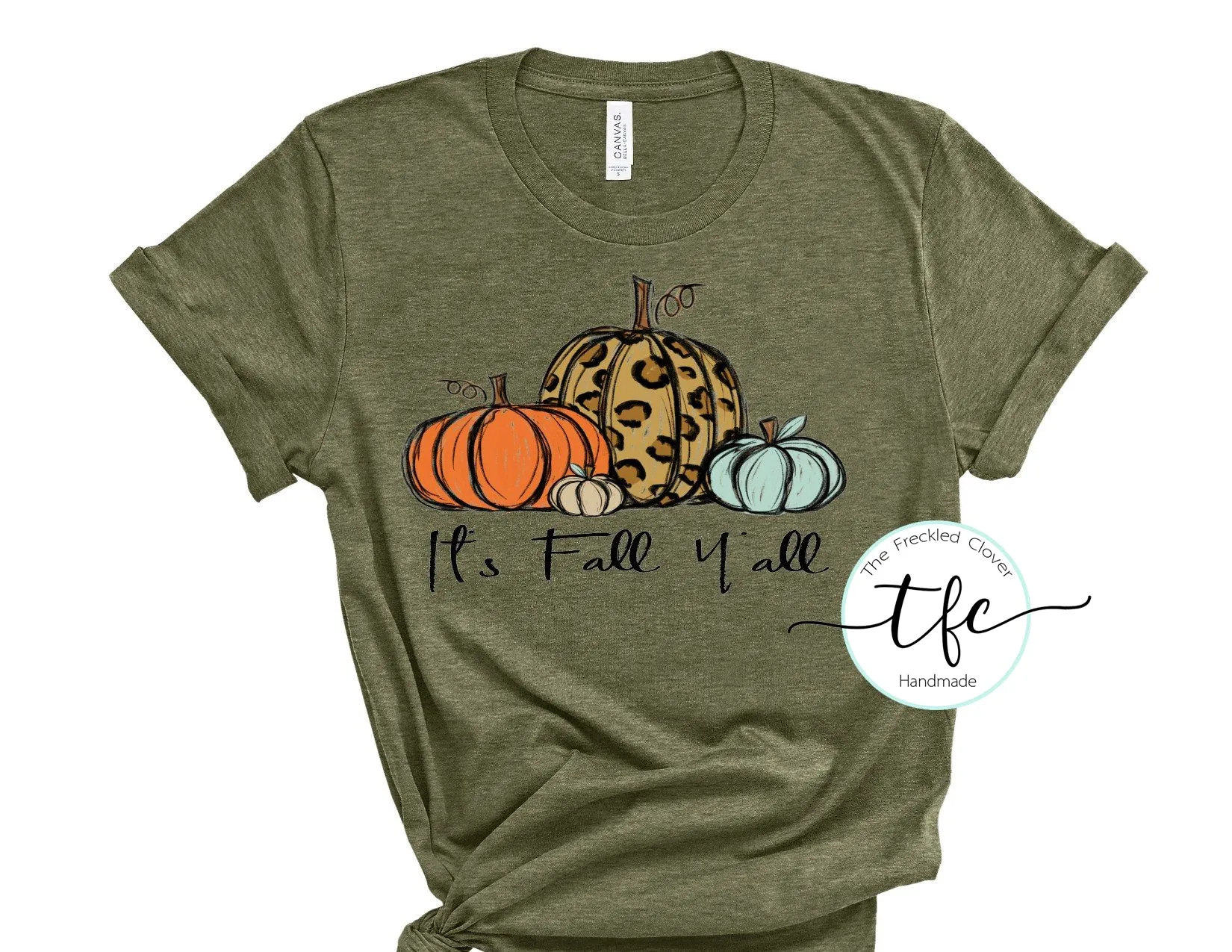 {Painted Pumpkins Fall Y'all} screen print tee