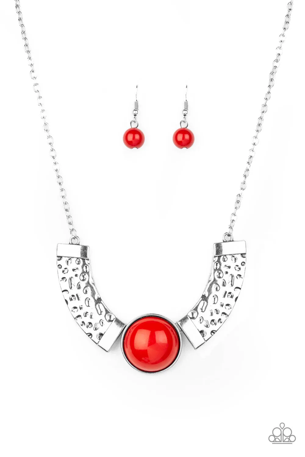 Paparazzi - Egyptian Spell - Red Necklace