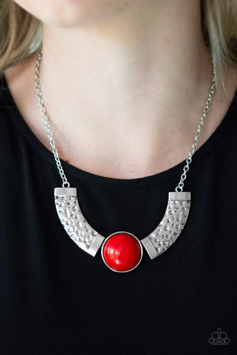 Paparazzi - Egyptian Spell - Red Necklace