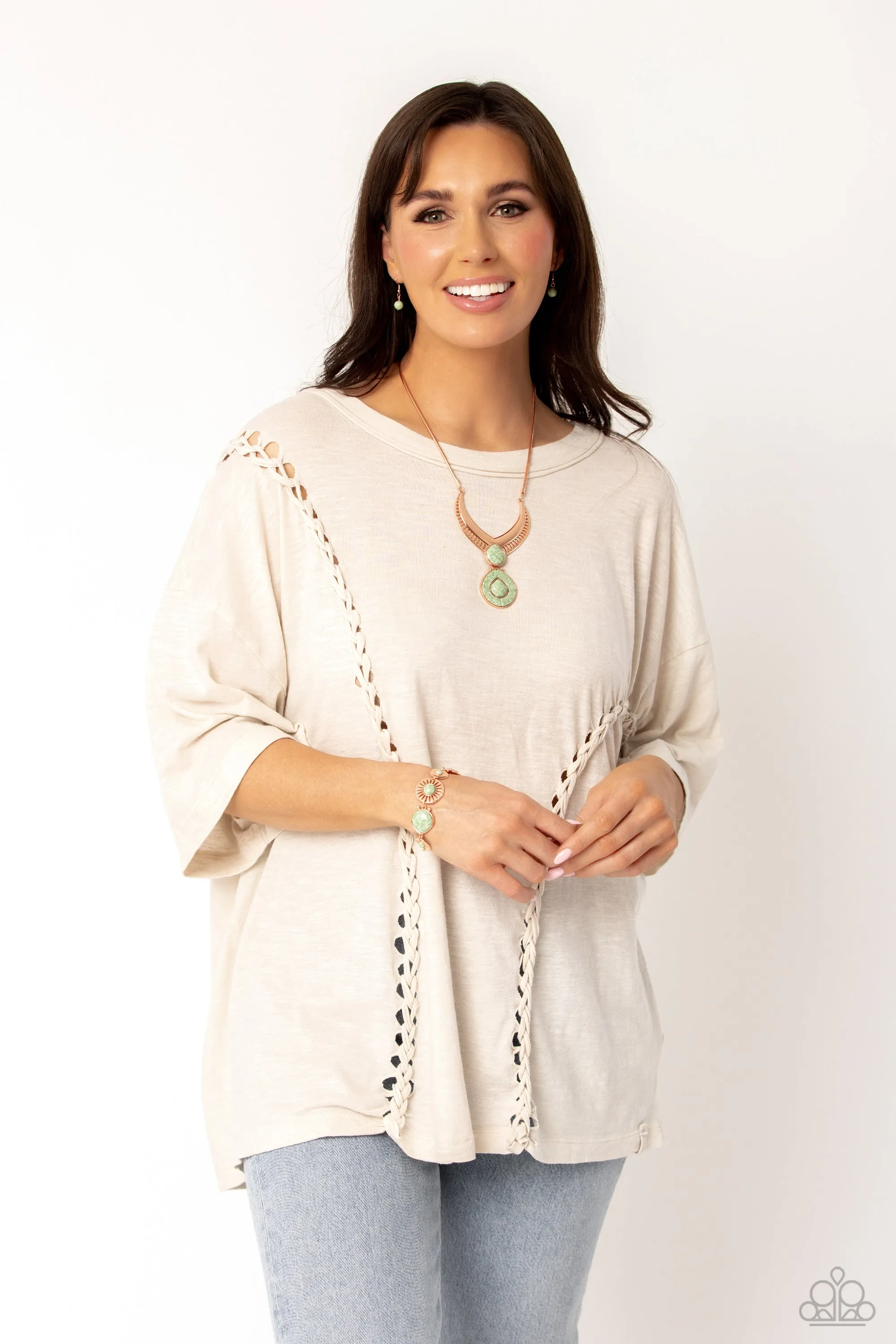 Paparazzi I CLAN See Clearly Now - Copper Necklace