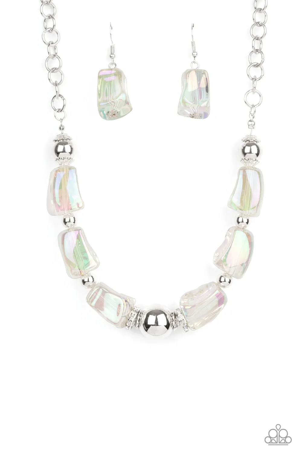 Paparazzi Iridescently Ice Queen - Multi Necklace