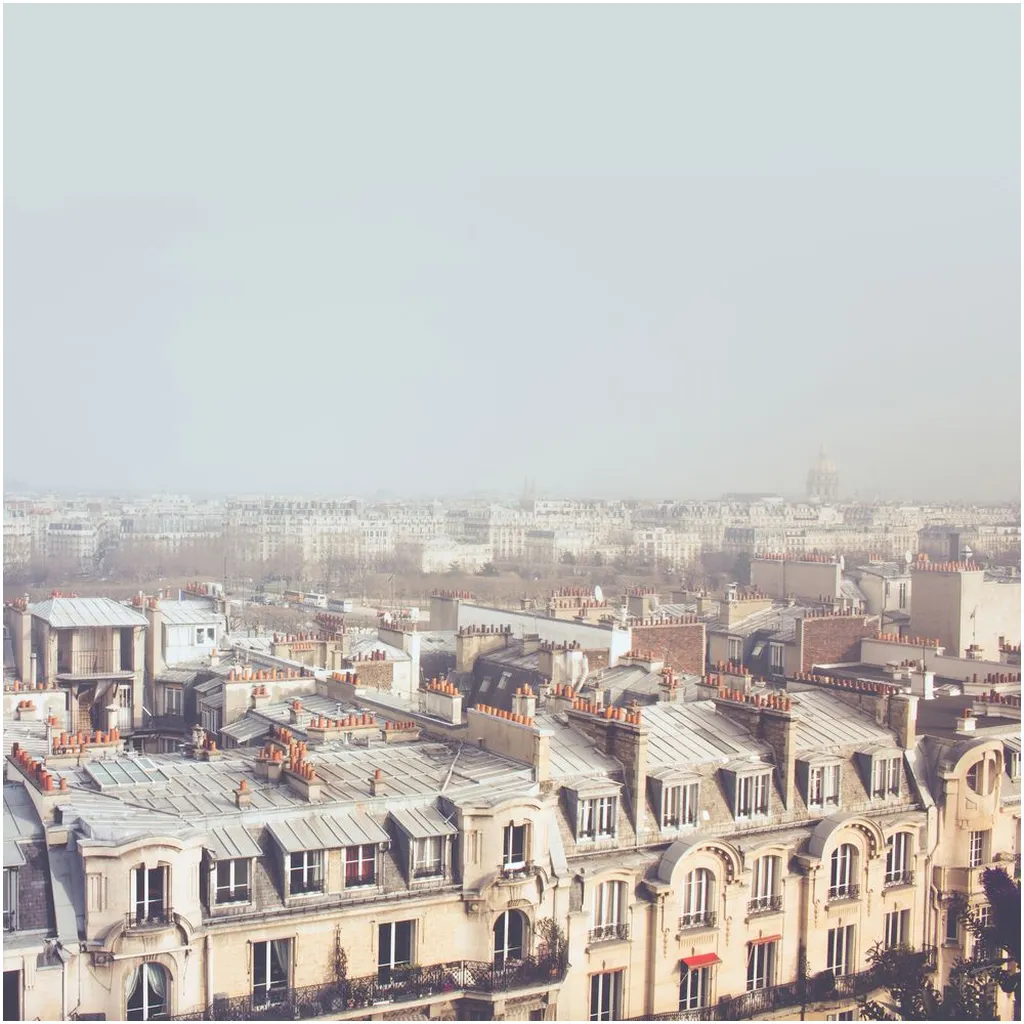 Paris Morning Rooftops Art Print