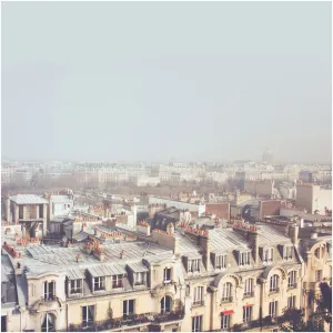 Paris Morning Rooftops Art Print