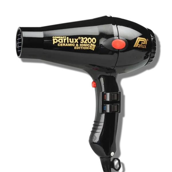 Parlux 3200 Ionic & Ceramic Compact Hair Dryer Black