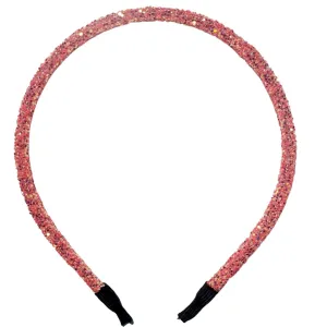Peach | Glitter Headband