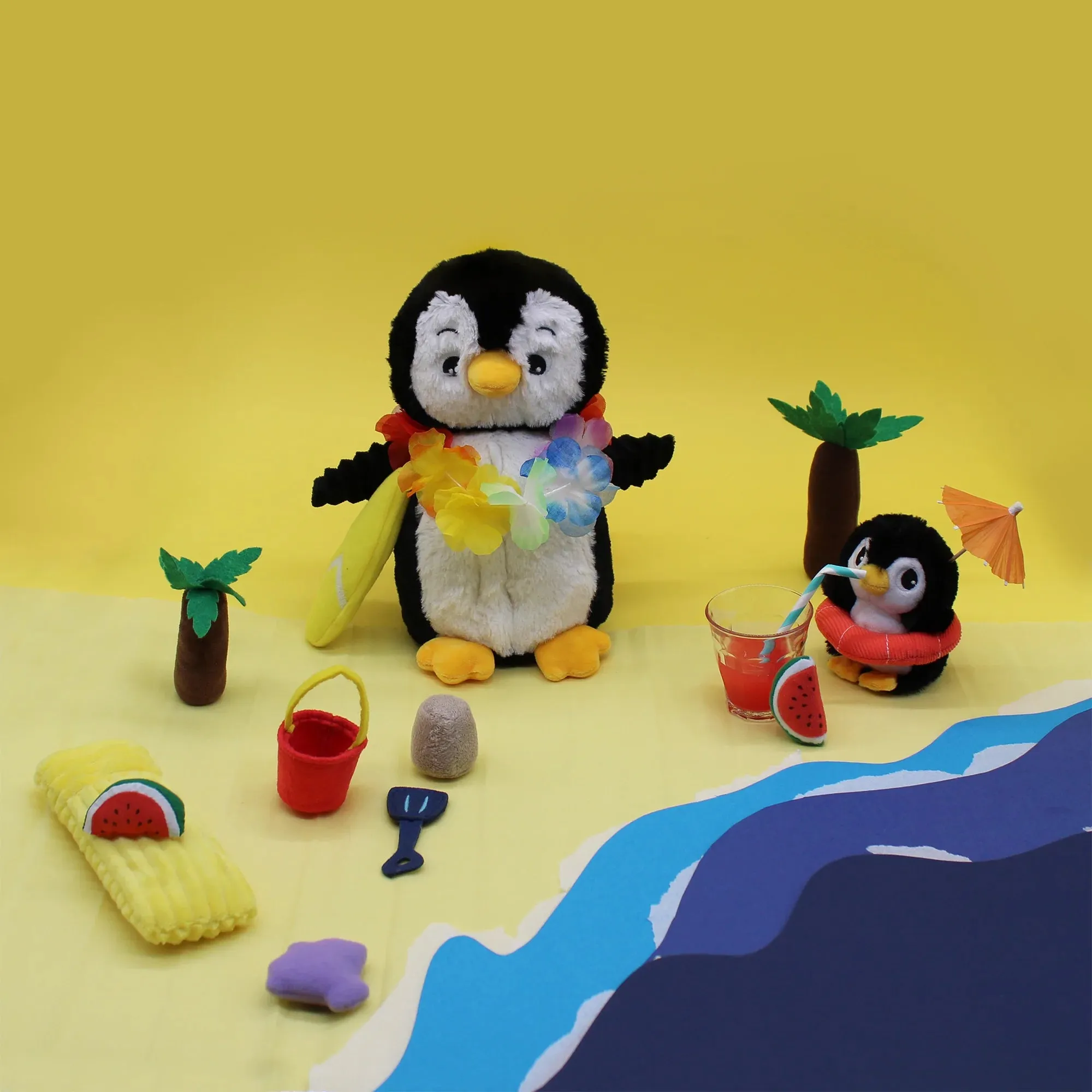Penguin and Baby Plush Toy