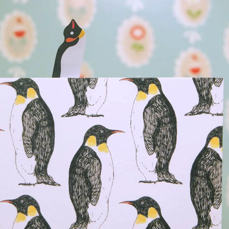 Penguin Notebook & Sticky Notes Stationery Bundle