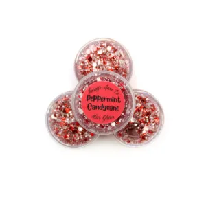 Peppermint Candycane Hair Glitter Gel